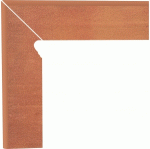 COKÓŁ SCHODOWY DWUELEMENTOWY LEWY ROSA Sophistic Rosa 30x8,1x1,1