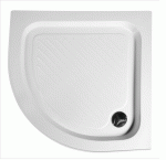 Aqualine AMICA íves zuhanytálca, 90x90x15 cm (C90) BTTR90