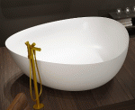 Riho OVIEDO szabadon álló Solid Surface kád 160x160cm BS5000500000000 - ÚJDONSÁG