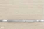 Alcaplast STRIPE-OAK WH nyomógomb, rozsdamentes-fa dekor