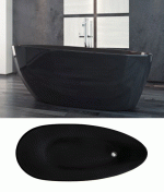 Besco GOYA BLACK 160 szabadonálló kád 160x70cm