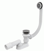 Alcaplast A505CRM-80 Kádszifon clik-clak készlet, króm