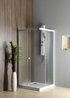 AQUALINE ALAIN szögletes zuhanykabin 900x900 mm, BRICK üveg (BTQ900)