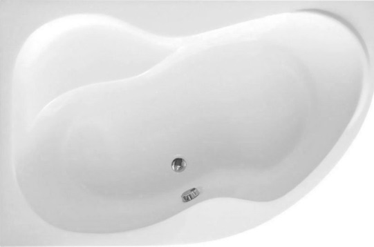 Sapho AQUALINE CIDLINA kád, láb nélkül, balos, 160x105x47cm, akril (G3615)