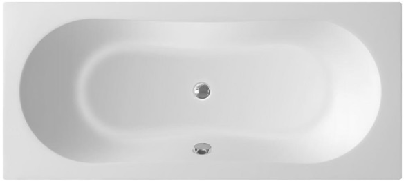 Sapho AQUALINE JIZERA kád, láb nélkül, 180x80x39cm, akril (G1880)