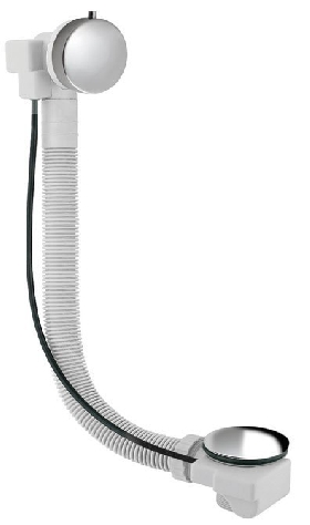 SENATOR kád le- túlfolyó 550 mm hosszú csiszolt inox dugó 72mm